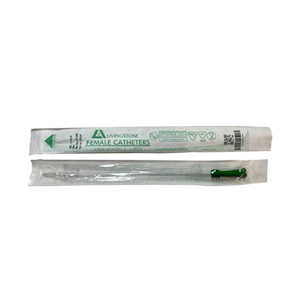 Livingstone Female Catheter, 14FG, Green Colour, 4.70mm Diameter, 23cm Length, Single Wrapped, Sterile, 100 Pieces/Bag Bag