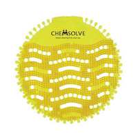 Chemsolve Urinal Screen Mat Wave 2.0 Lemon, 12/Box Box