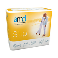 AMD Slip Adult Pad, Cotton Feel, Extra Absorbent, Medium, 70-110cm, 3400ml, 20 Pieces/Bag Bag