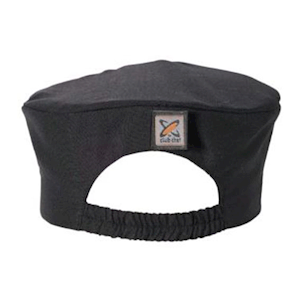 Club Chef Traditional Flat Top Hat Black (Skull Cap/Pill Box) Medium, Each Each