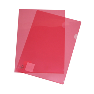 FOLDER CLEAR A4 RED COLBY 150AEACH Each