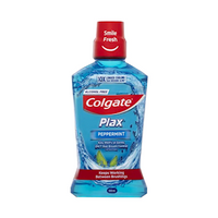 Colgate Plax Alcohol free Antibacterial Mouthwash, 500mL, Kills 99.9pct of bacteria, Peppermint, Each