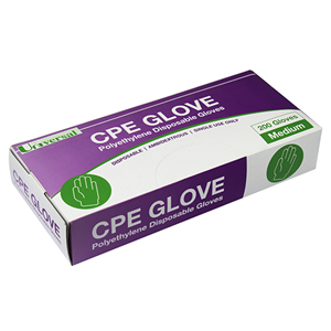 Out of Date, Universal Disposable Cast Polyethylene Gloves Medium Embossed Ambidextrous Recyclable, 200/Box Discounted, While Stocks last Box