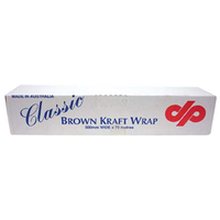 PAPER ROLLS BROWN 500MMX70M SUITS DISP. EA RL Roll