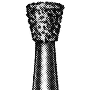 Livingstone Diamond Burs, Inverted Cone, ISO 010524 #09, Friction Grip, High Speed, Medium, Each