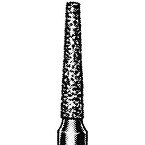 Livingstone Diamond Burs, Taper Fissure, ISO 171524 #12, Friction Grip, High Speed, Medium, Each
