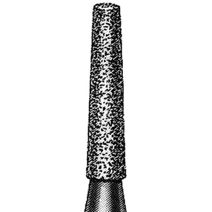 Livingstone Diamond Burs, Taper Fissure, ISO 171524 #12, Friction Grip, High Speed, Medium, Each