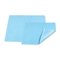Livingstone Dental Bib or Head Pad, Unfolded, 4-ply Waterproof Lined, 31 x 50cm, Large, Blue, 250/Box, 1000/Carton Carton