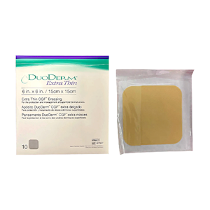 Duoderm Extra Thin Dressing, 10 x 10cm, 10/Pack (187955)
