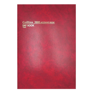 ACCT. BOOK RED H/COVER 3880 84LF A4 DAY BOOK EA Each