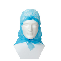 Livingstone Disposable Head Hood Cover with Backflap, 47cm Length, 57cm Width, 30cm Tie, Blue, HACCP Certified, 1,000 Pieces/Carton Carton