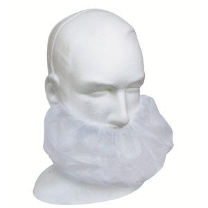 Livingstone Disposable Beard Cover, Double Elastic Ear Loop, Latex Free, 16gsm, White, 100/Box Bag