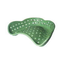 Eezitray Dental Impression Trays, No. 3, Upper Edentulous Edentate, Large, Deep, Green, Disposable, Recyclable Plastic, Each Loose