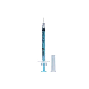 Nipro Precision Syringe, 0.3mL, 31G x 8mm (5/16"), Blue Plunger, 100 Pieces/Box