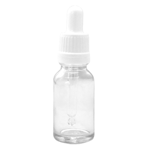 Dropping Bottle, 15ml, with Dropper Set, Clear, Glass, Each Each