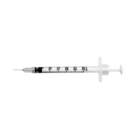 Livingstone Insulin Syringes, 0.3ml, with White Plunger, with Needle 31 Gauge x 0.32 Inch, 8mm, Sterile, Loose