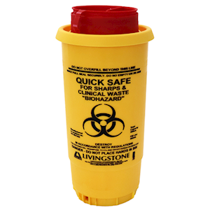 Livingstone Medical Waste & Sharps Collector with Lid