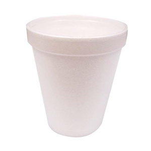 Livingstone Foam Cups, 8oz or 237ml, Plain, White, Loose Each