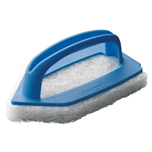 Oates Scourer Scrub with Handle and Scraper, Corner, Light Duty, 6 Pieces/Pack