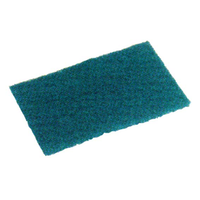 Oates Industrial Scourer Pads, No. 100, 15 x 10cm, Nylon, Green, 10/Pack Pack