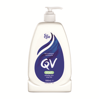 Out of Date, QV Soap Free Wash Recyclable Plastic Pump 500ml Bottle, Each, Original Unopened Condition Price Discounted While Stocks last Bottle