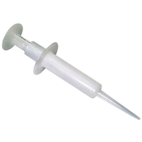 Recyclable Plastic Syringe with Elongated Fine Pointed Tip, 10/Pack Pack