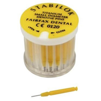 ARGUS DENTIN PINS YELLOW. 40PINS+1DRILL Each