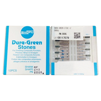 Shofu Dura Green Stones, Shank HP, Shape KN4, No 0026, 12/Pack