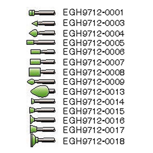 Shofu Dura Green Stones, Shank HP, Shape IC1, No 0014, 12/Pack