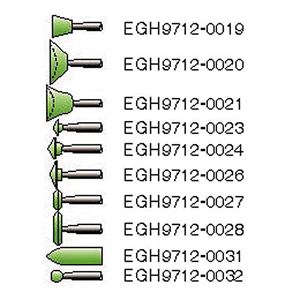 Shofu Dura Green Stones, Shank HP, Shape IC1, No 0014, 12/Pack
