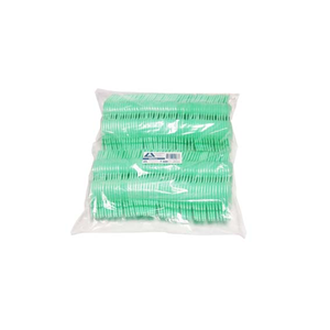 Fluoride Double Foam Trays, Small, Green, 100/Bag Bag