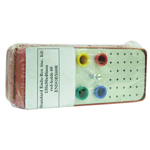 Endobox Std Red with Lid 13x5x4cm Each