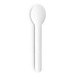 LivEco Compostable Paper Spoon, 16cm, White, 1,000 Pieces/Carton Carton