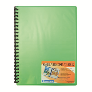 DISPLAY BOOK A4 REFILLAB. 20 PCT GREEN EACH Each