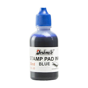STAMP PAD INK 30ML SUPERIOR BLUE EACH Each