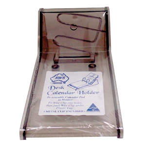 CALENDAR STAND TOP PUNCH ACRYLIC SMOKE EACH Each