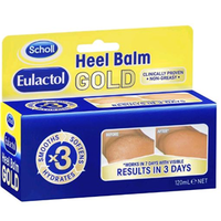 Out of Date Scholl Eulactol Heel Balm Gold, 120ml, Each, Original Unopened, Price Discounted, Limited Stock Each