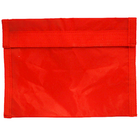 Livingstone Multipurpose Empty Nylon Pouch, 29.5 x 22cm, Red, Plain, Each Each