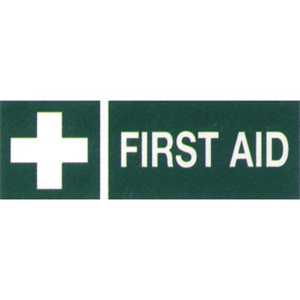 First Aid Label 25 x 125 MM 10/Packet, One Sheet Pack