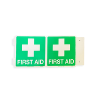 Printed Sign 'First Aid', 225 x 225 mm, 3D, Recyclable Polypropylene, Each Each