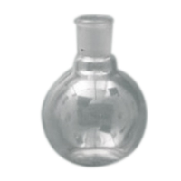 Flat-Bottom Spherical/Boiling Flask, 150ml, Socket Joint 29/32, Single Short Neck, Borosilicte Glass, Clear, Each Each