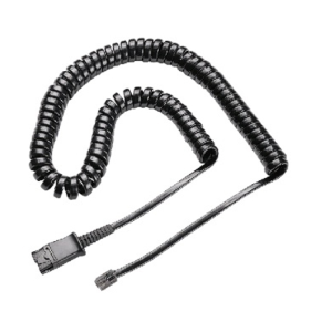 CURLY CORD FOR FELLOWES HEADSET TO AMP OR TELEPHONE EA Each