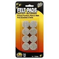 Adhesive Felt Ring Pads Small 144/Bag Each