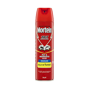 Mortein Fly Spray, 350g Aerosol, Fast Knockdown, Each Each