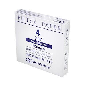 Livingstone Qualitative Filter Paper, No. 101 (No.4), 150mm Diameter, 8~10um Pore Size, Fast Speed, Biodegradable, 100 Pieces/Box Box