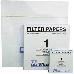 Whatman Filter Paper, Qualitative, Medium Speed, Grade 1, 460W x 570L mm Dia, 11um Pore Size, Biodegradable, 100/Pack Pack
