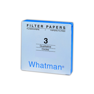 Whatman Filter Paper, Qualitative, Medium Speed, Grade 3, 240mm Dia, 6um Pore Size, Biodegradable, 100/Pack Pack
