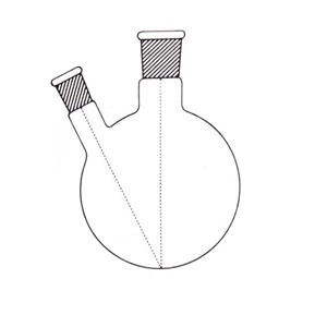 Flask, Round Bottom, 100ml, Two Neck, 24/29 Socket 14/23 Side Socket, Borosilicate Glass, Australian, Each Each