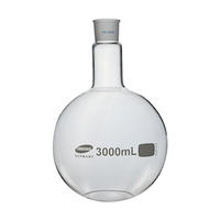 Flask, Round Bottom, 3000ml, Short Neck, 34/35 Socket Joint, Borosilicate Glass, Australian, Each Each