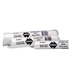 Kitchn Tidy Liner-Wh 510X580 27L, White 500/Pk 20Pks/Ctn Carton